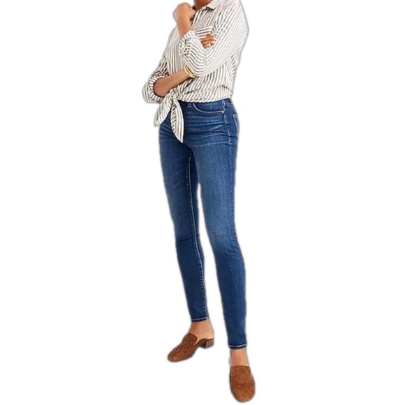 Madewell Curvy High Rise Skinny Jeans Hayes Wash Denim- Size 26 - Picture 1 of 16